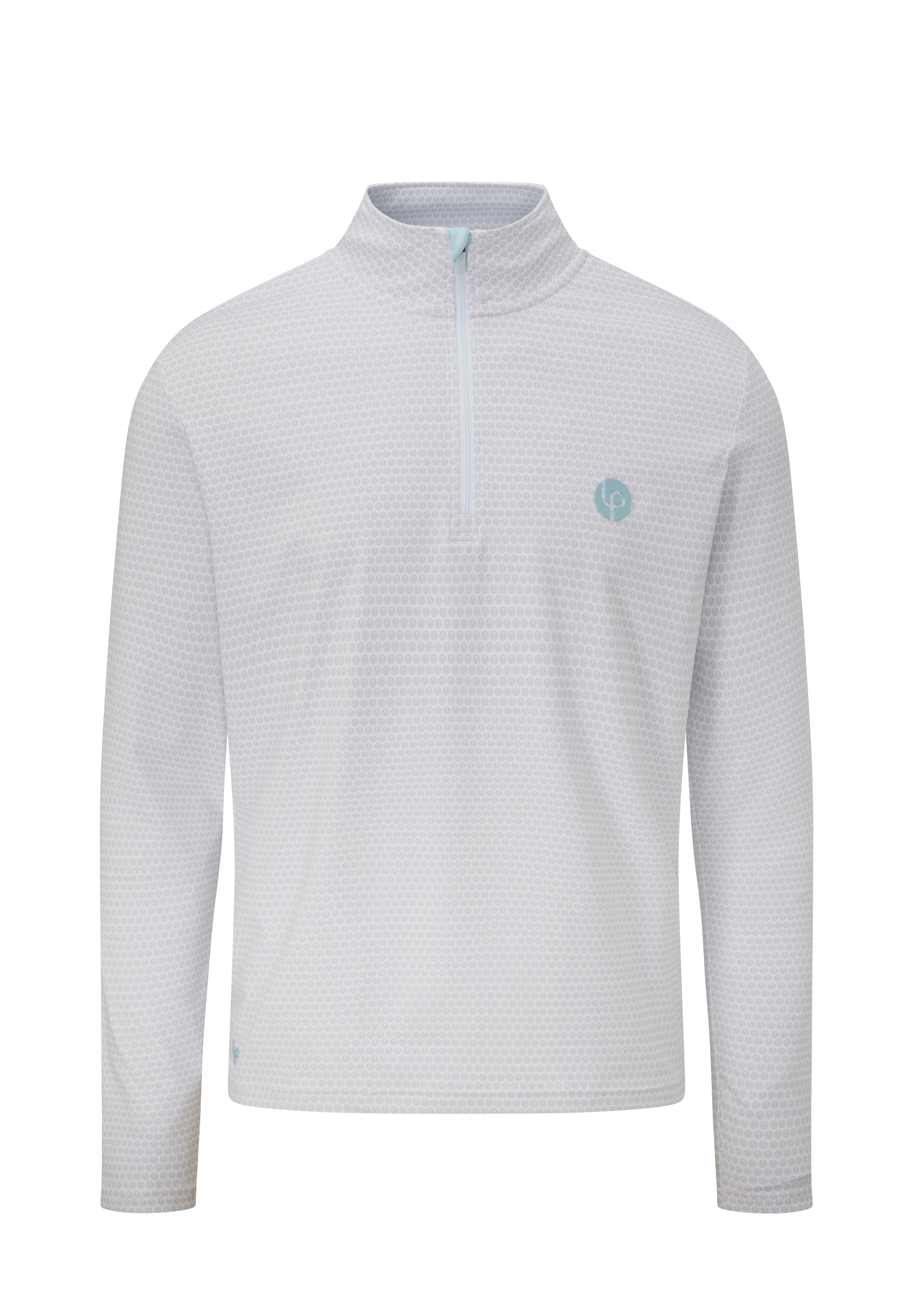 Full lupr ¼ Zip Mid Layer - White