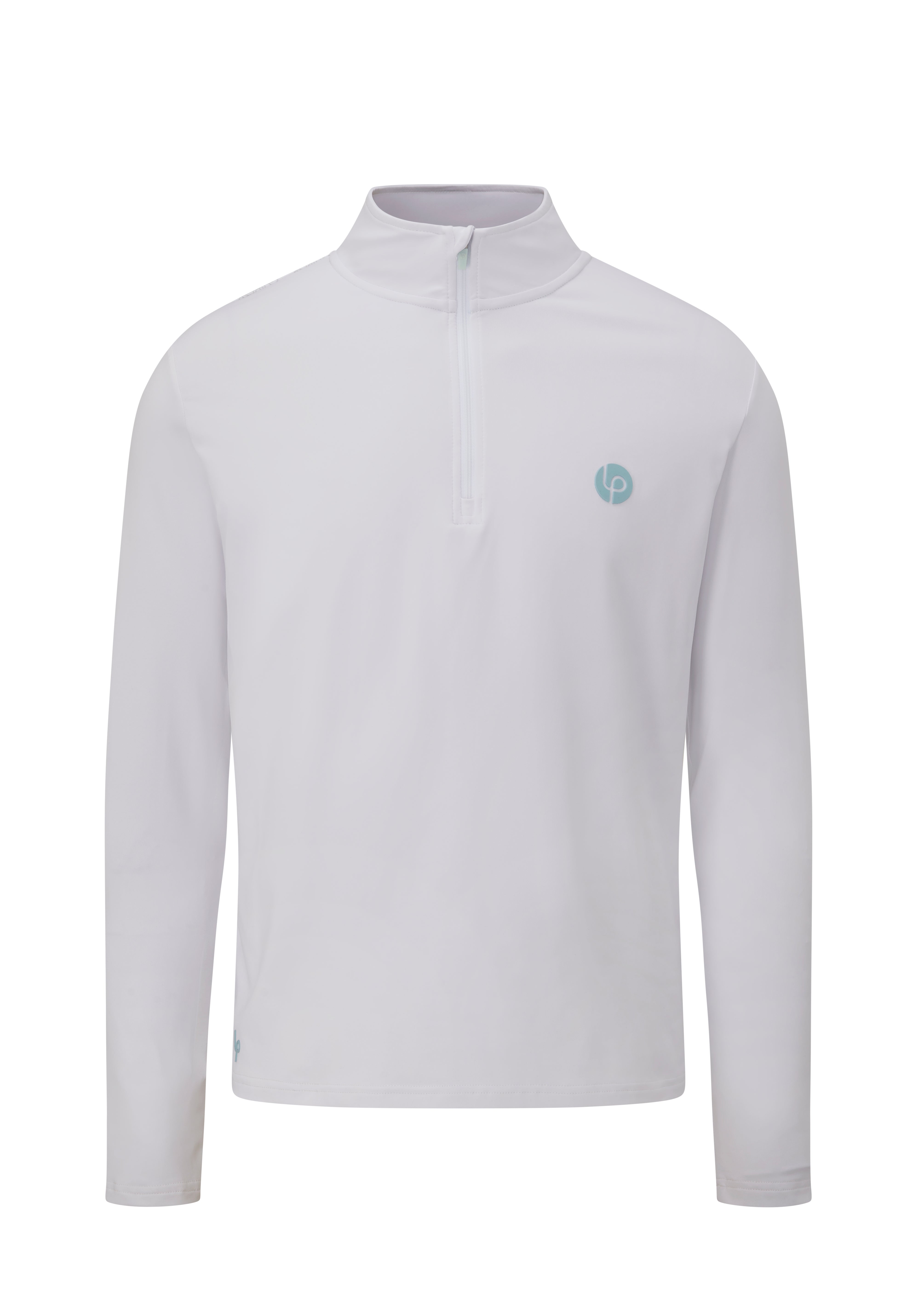 Half lupr ¼ Zip Mid Layer - White