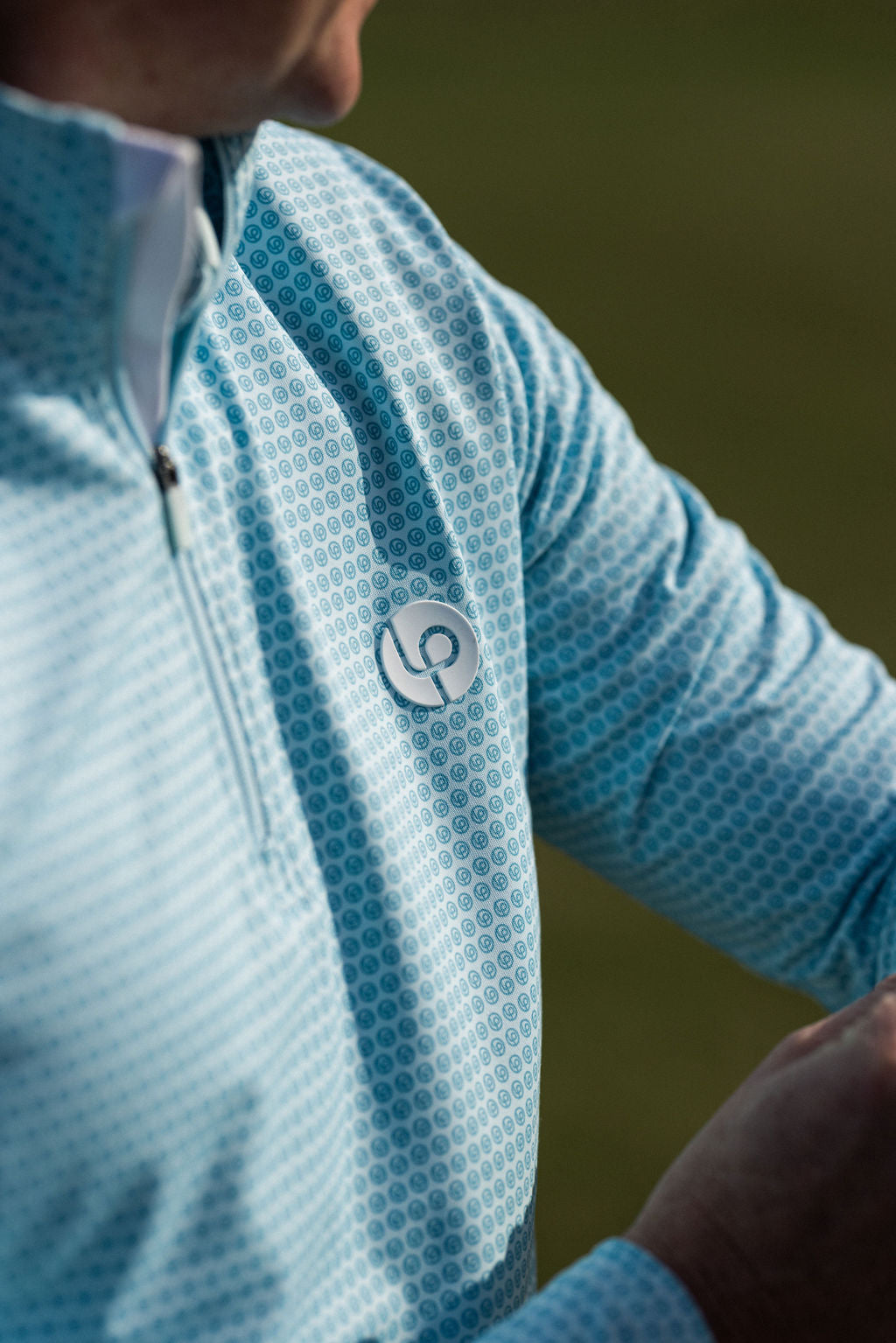 Full lupr ¼ Zip Mid Layer - Azure