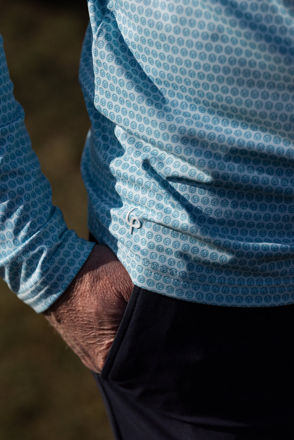Full lupr ¼ Zip Mid Layer - Azure