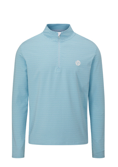 Full lupr ¼ Zip Mid Layer - Azure