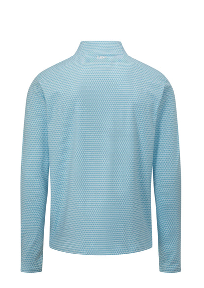 Full lupr ¼ Zip Mid Layer - Azure