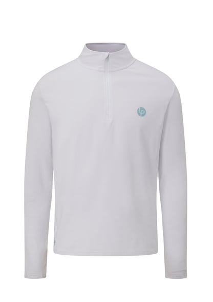 Half lupr ¼ Zip Mid Layer - White