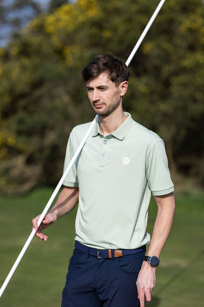 Stripe Polo - Pistachio