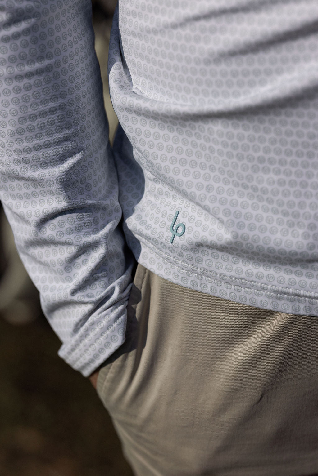 Full lupr ¼ Zip Mid Layer - White